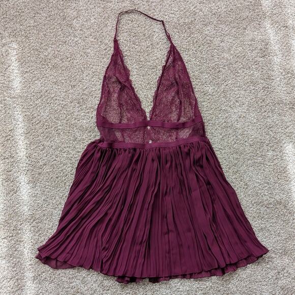 Victoria's Secret Other - Victoria's Secret Pleated Babydoll Lingerie - Red Medium